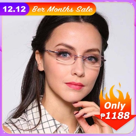 2022 Ladies fashionable diamond-cut reading glasses