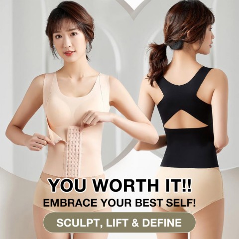 3-in-1 waist trainer bra