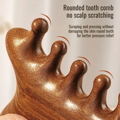 Head Eye Scalp Unblocking Meridian Massage Comb 4in1