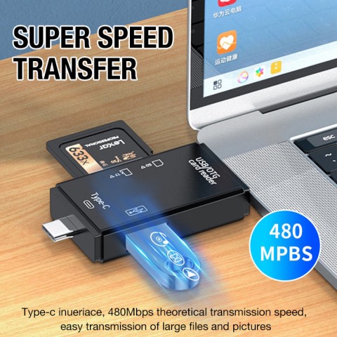 6-in-1 Smart Media Card Reader