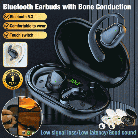 Bluetooth Earbuds with Bone Conduction