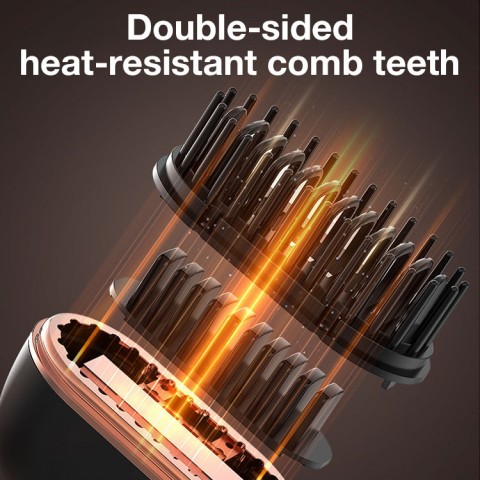 Mini wireless electric hair straightening brush