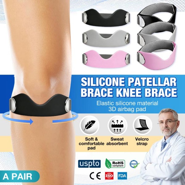 Silicone patellar brace knee brace..