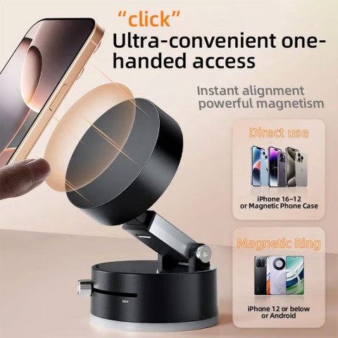  Vacuum Suction Magnetic Phone Stand
