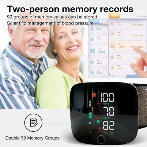Rechargeable Wrist Blood Pressure Monitor