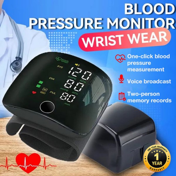 Rechargeable Wrist Blood Pressure Monito..
