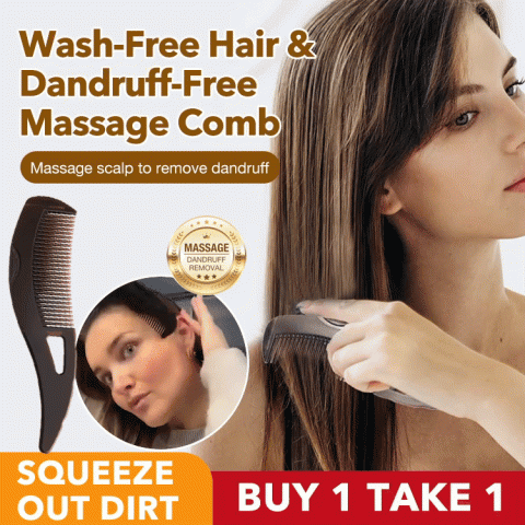 Wash-Free Hair and Dandruff-Free Massage Comb