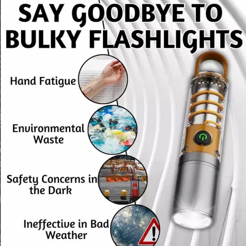 White Laser LED Flashlight