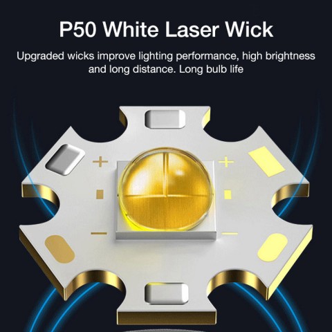 White Laser LED Flashlight