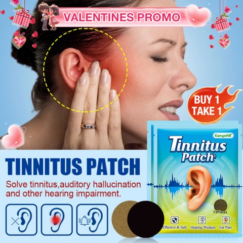 Tinnitus and hearing loss patches