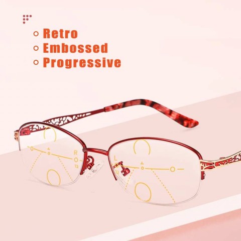 Lady progressive reading glasses