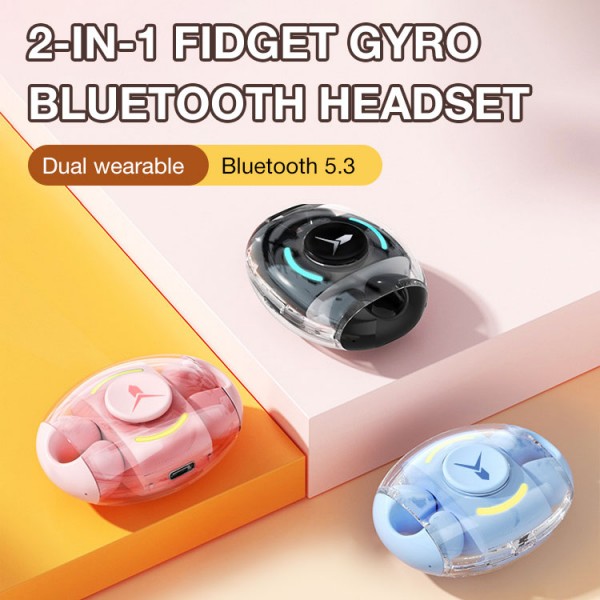2-in-1 Fidget Gyro Bluetooth Headset