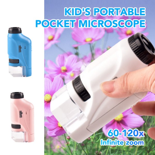 Kid Portable Pocket Microscope With Adju..