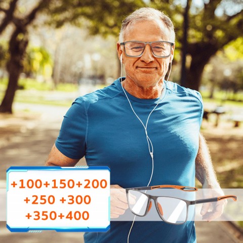 Stylish silicone sports presbyopia glasses