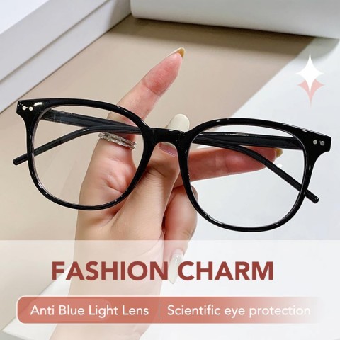 Trendy round frame myopia glasses