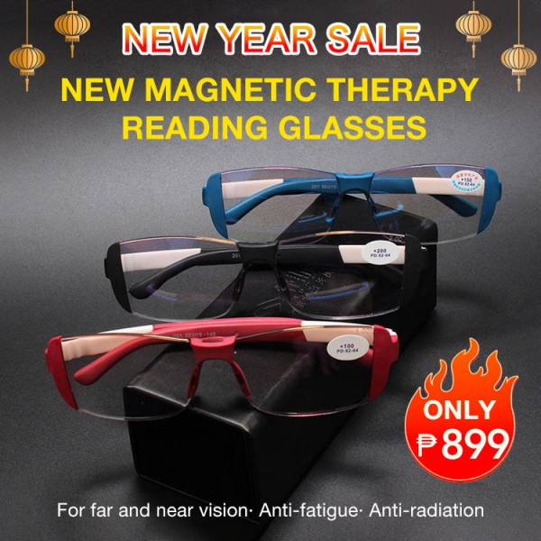 New magnetic therapy reading glasses..