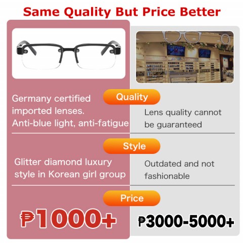 Natural crystal zoom eye protection reading glasses