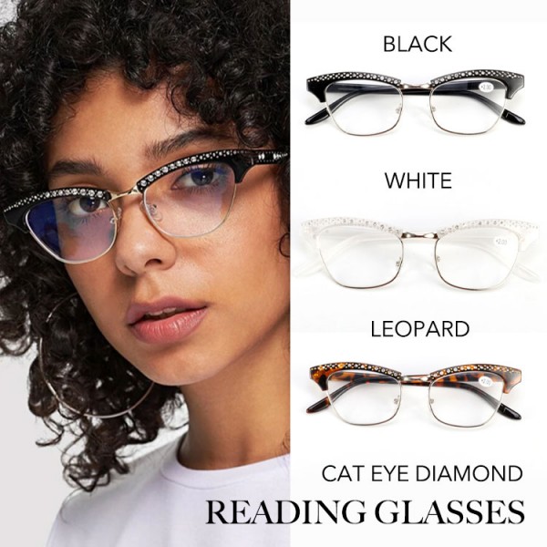 cat eye reading glasses..