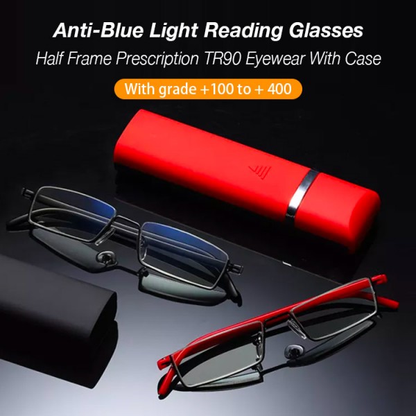 Metal Anti-Blue Light Reading Glasses Ha..