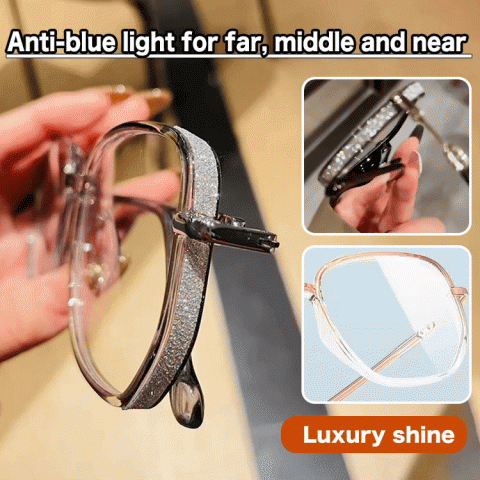 Anti blue light and UV discoloration myopia glasses