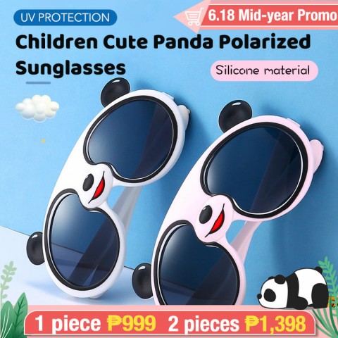 Kids Silicone Panda Sunglasses
