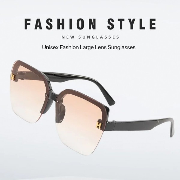 Unisex Fashion Large Lens Sunglasses..