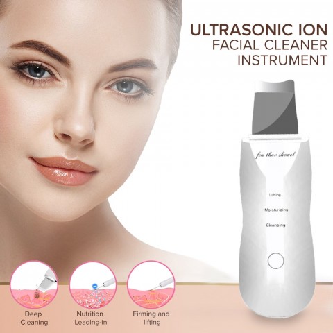 Ultrasonic facial pore deep cleaning beauty instrument remove black headed dead skin artifact