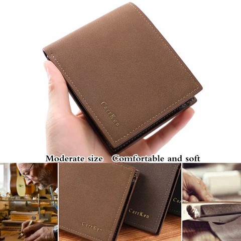 Carrken French Fashion Matte Wallet for Men