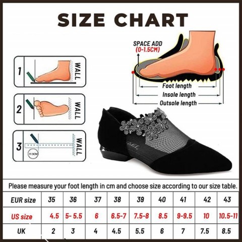 Rhinestone hollow chunky heel shoes