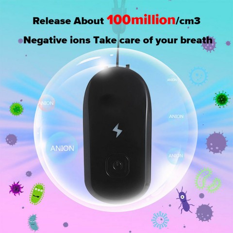 Lightning Negative Ion Necklace Air Purifier