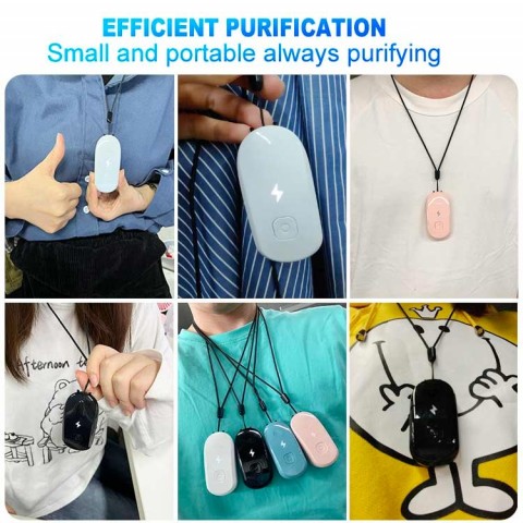 Lightning Negative Ion Necklace Air Purifier