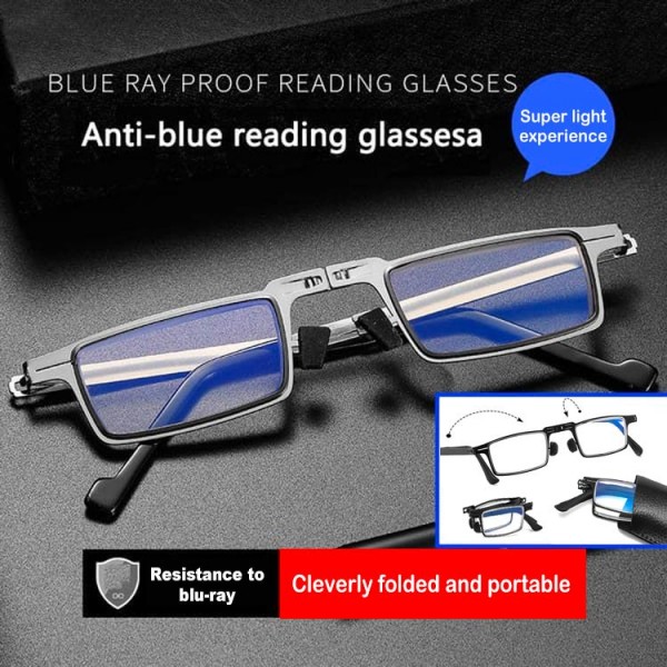2022 Hot Sale Ultra Light Titanium Screwless Foldable Reading Glasses