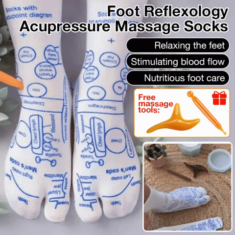 Foot Reflexology Acupressure Massage Socks