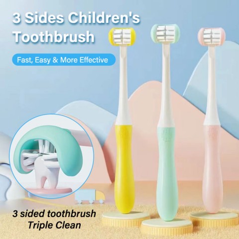 Clean Soft Bristle Mouthguard 3 Sides Children Toothbrush
