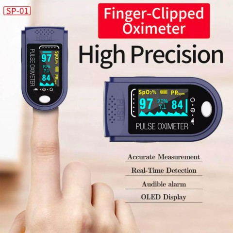 SP01 Blood Oxygen Saturation Monitor Finger Clip Pulse Oximeter