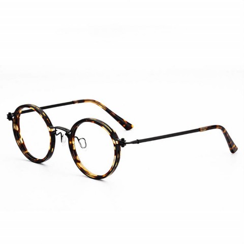 Designer pure titanium classic retro small round glasses frame
