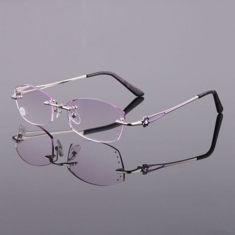 2022 Ladies fashionable diamond-cut reading glasses