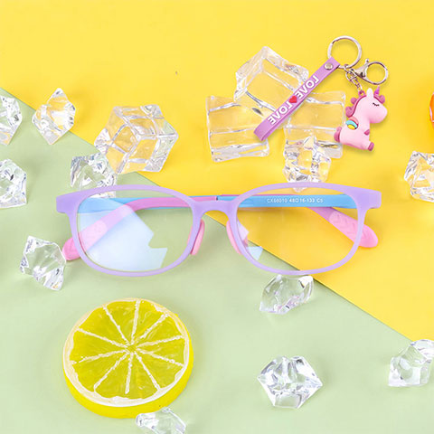 Unicorn color series children anti-blue light glasses