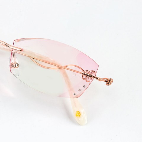 2021 fashionable ladies pink reading glasses