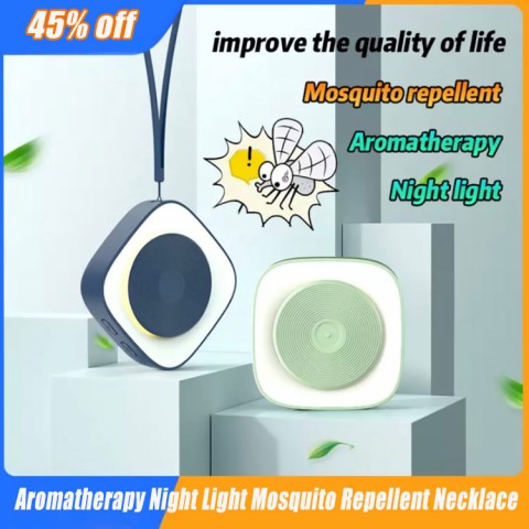 Aromatherapy Night Light Mosquito Repellent Necklace