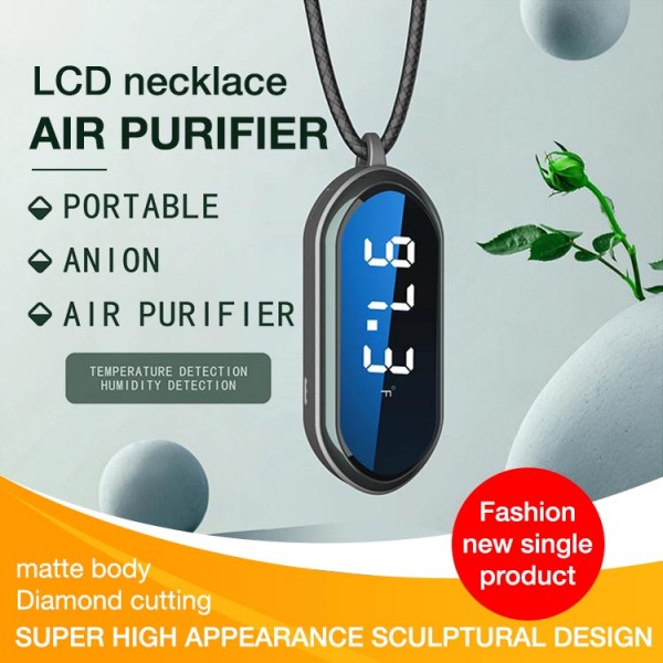 LCD necklace air purifier..