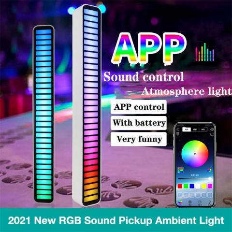 MUSIC LEVELS 2021 New RGB Sound Pickup Ambient Light