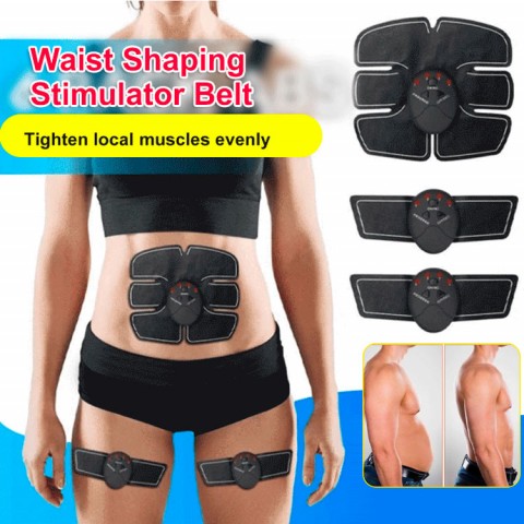 EMS Waist Shaping Abs Stimulator Belt Muscle Toner Set