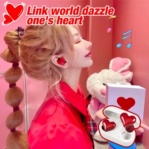 New Wireless Bluetooth Heart Headset