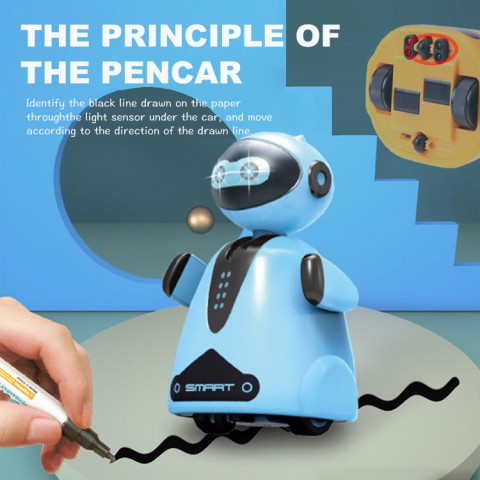 Creative Inductive Robot Line Follower Magic Pen Electrical Toys