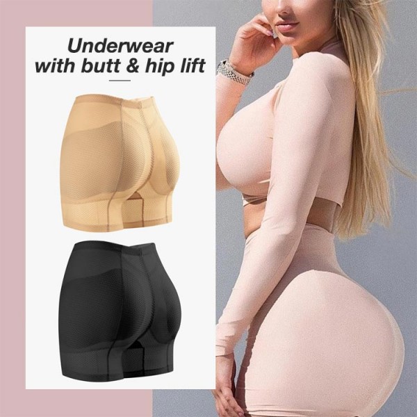 Underwear with butt and hip lift