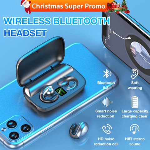 Earring Wireless Bluetooth Same style For Ambie Sound Earcuffs Ear Bone Conduction Earphones Headset TWS Sport Earbuds-TT