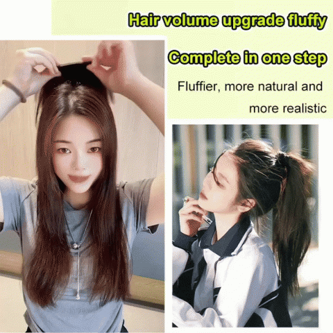 Upgrade thickened fluffy hair piece