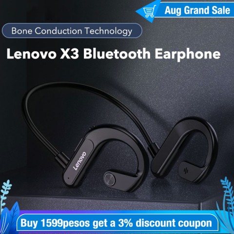 Lenovo X3 Bone Conduction Bluetooth Earphone Sport Waterproof