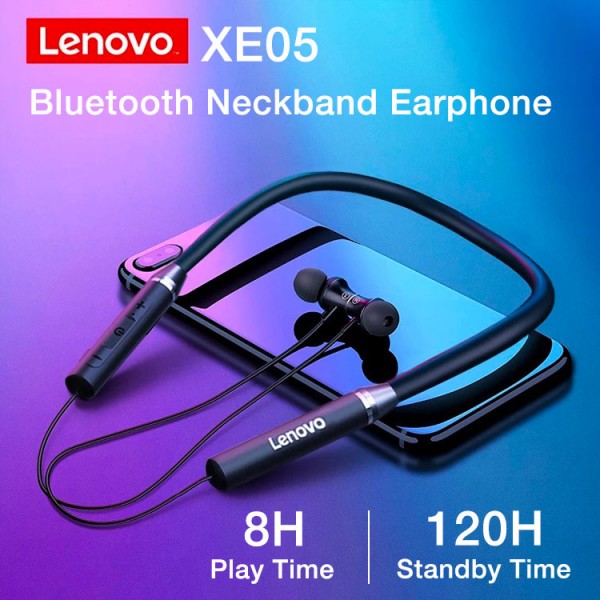 Lenovo XE05 Bluetooth Neckband Earphone..